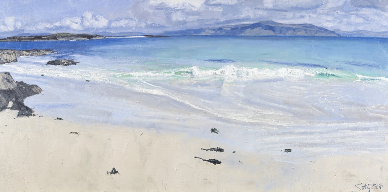 Huhtikuun aalto, Iona, 2013 (öljy kankaalle) tekijältä Charles Simpson