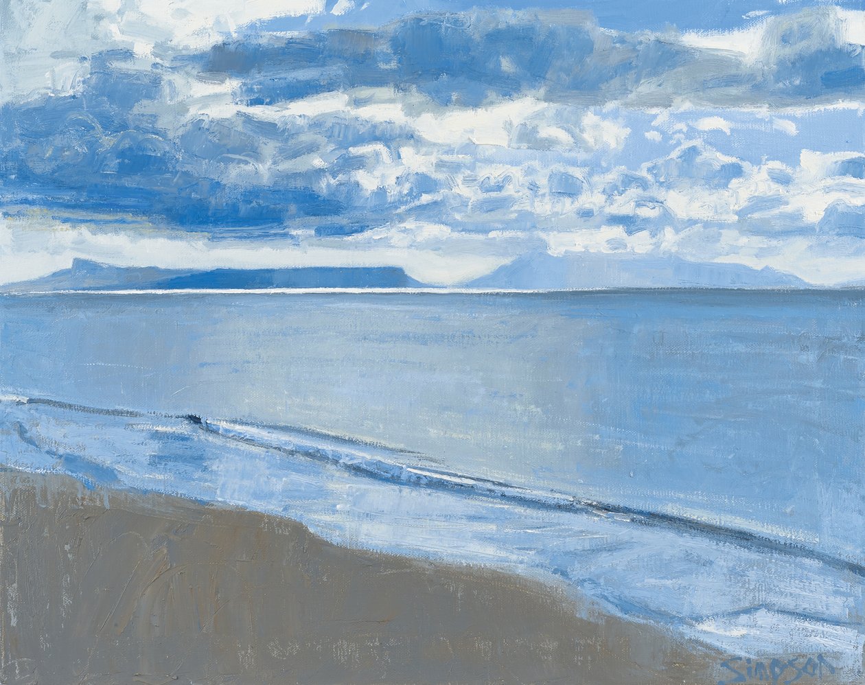 Muuttuva valo, 2014 (öljy kankaalle) tekijältä Charles Simpson