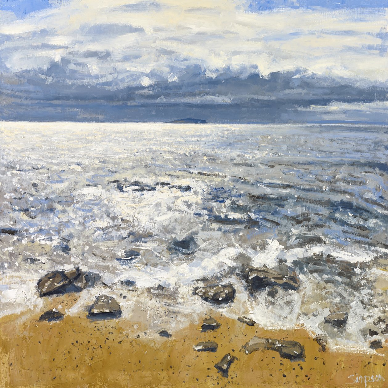 Crailin ranta, 2015 (öljy kankaalle) tekijältä Charles Simpson