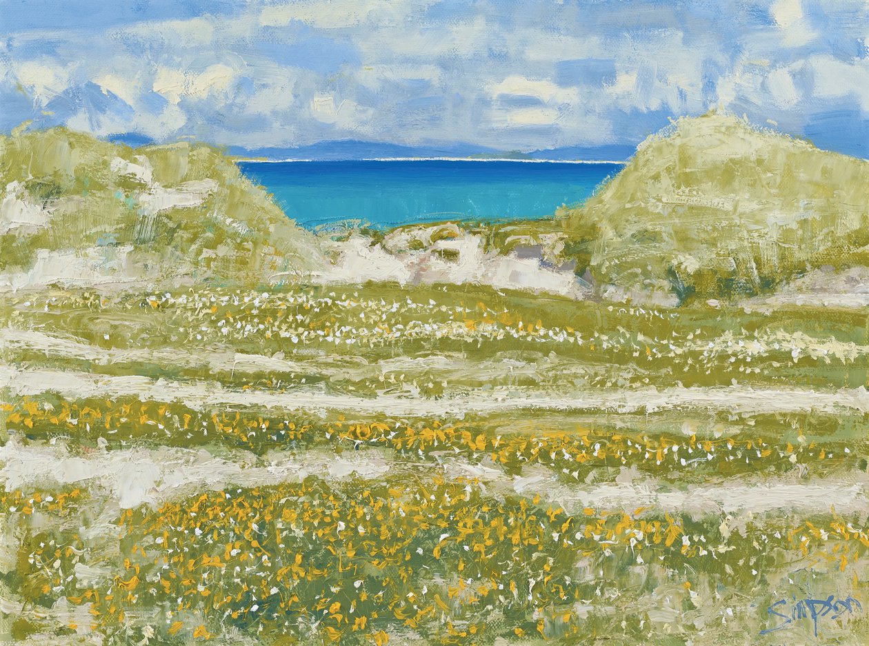 Glimpse of Harris, 2014 (öljy kankaalle) tekijältä Charles Simpson