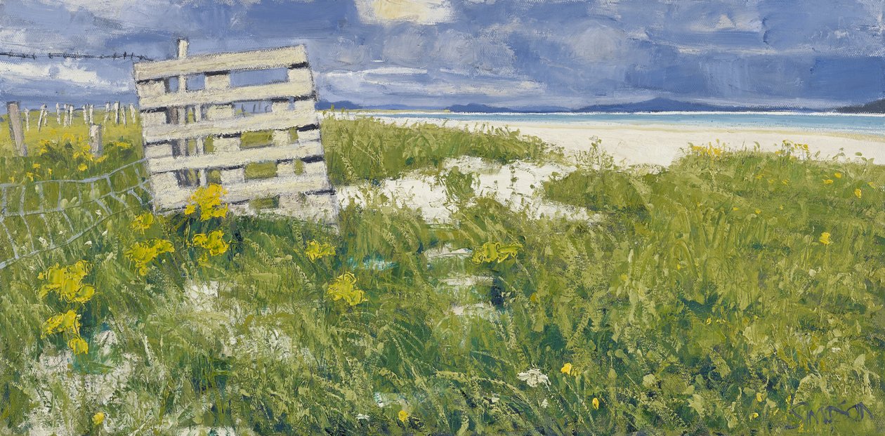 North Uistin ruohot, 2013 (öljy kankaalle) tekijältä Charles Simpson