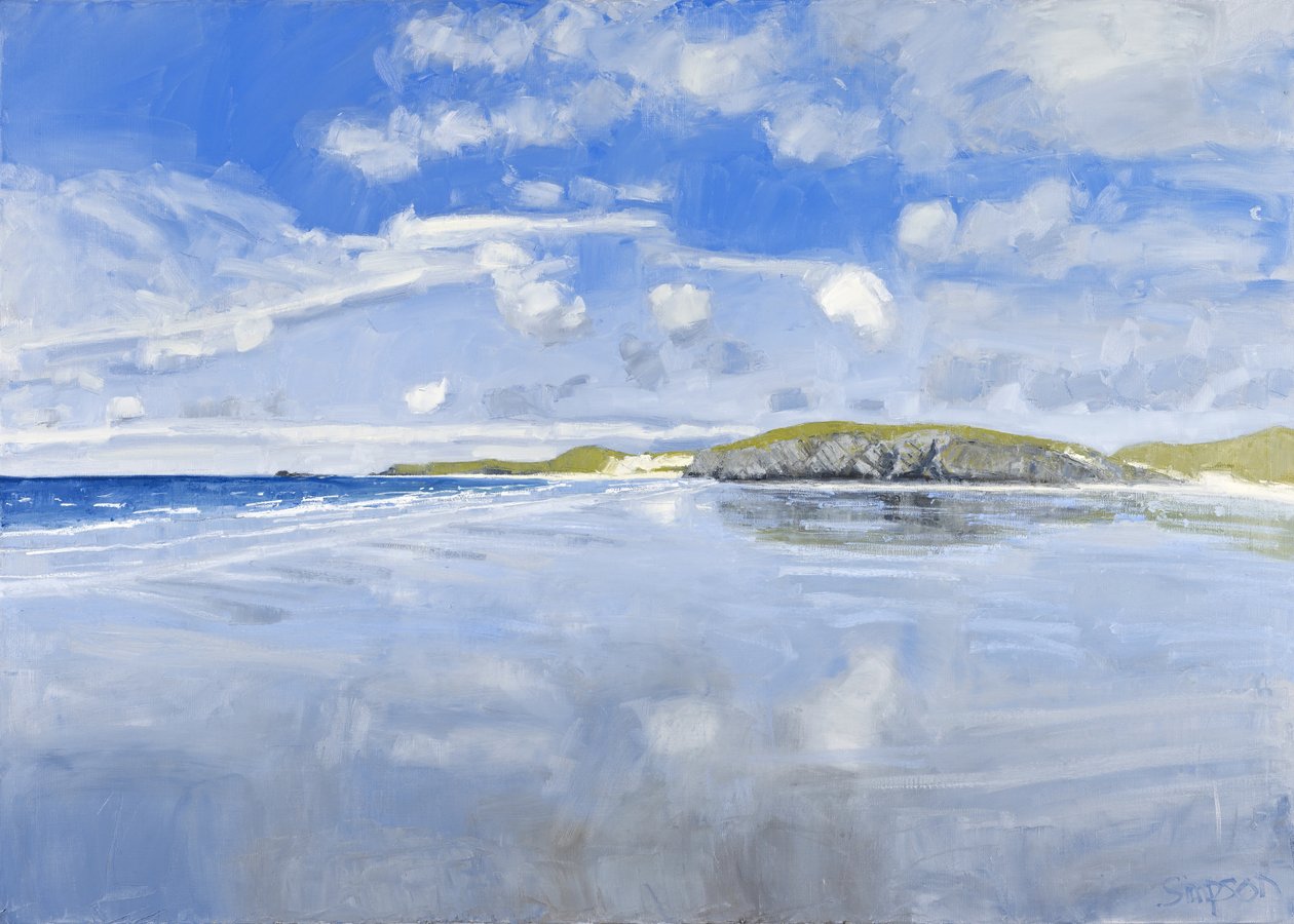 Luoteinen (Balnakeil), 2011 (öljy kankaalle) tekijältä Charles Simpson