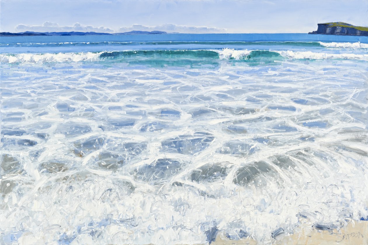 Oldshoremore Sea, 2010 (öljy kankaalle) tekijältä Charles Simpson