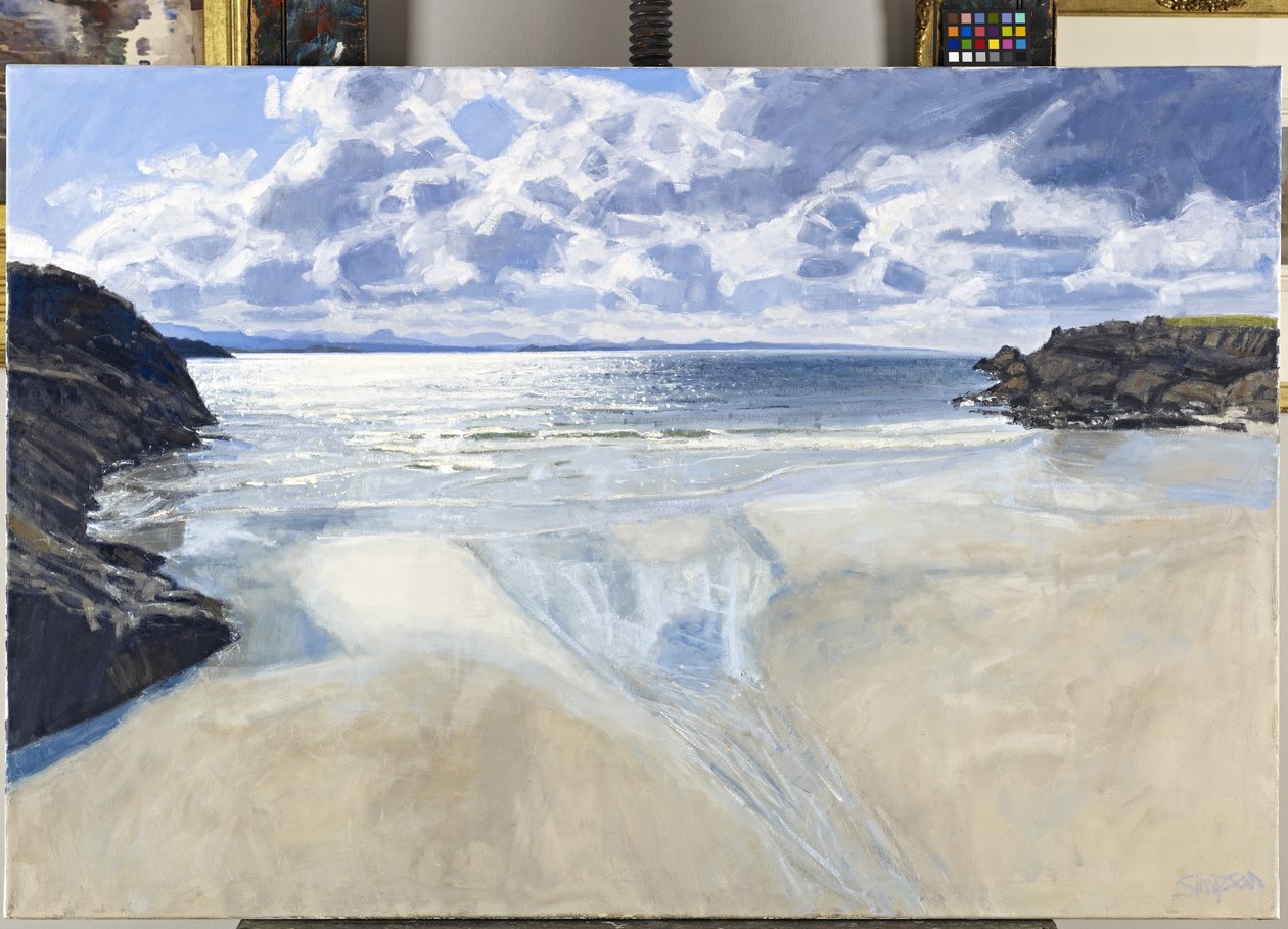 Etelä, Achiltibuie Distant, 2011 (öljy kankaalle) tekijältä Charles Simpson