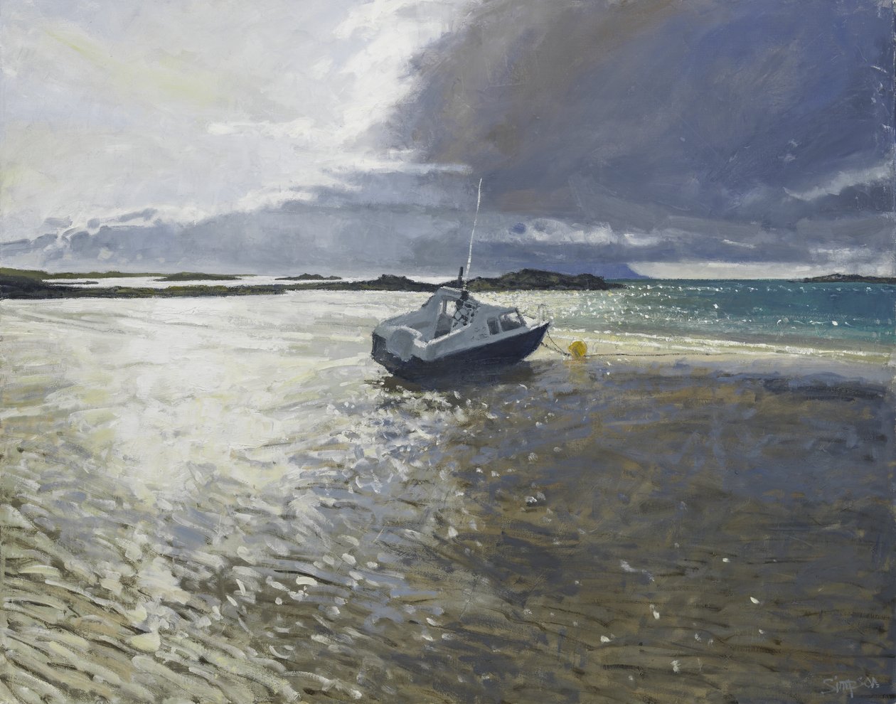 Myrsky lähestyy, 2017 (öljy kankaalle) tekijältä Charles Simpson