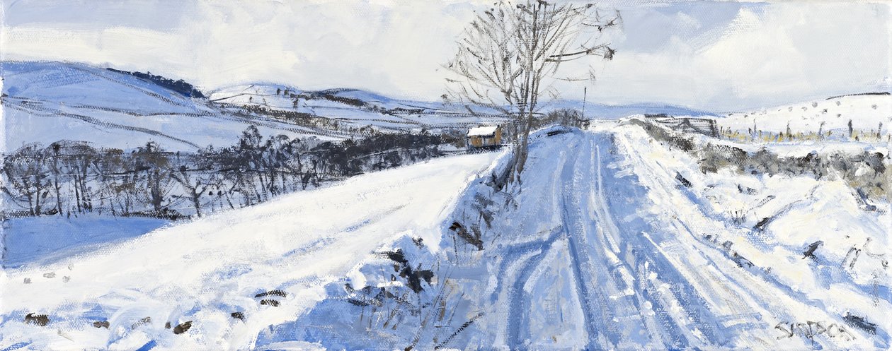 Talvinen laakso, 2011 (öljy kankaalle) tekijältä Charles Simpson