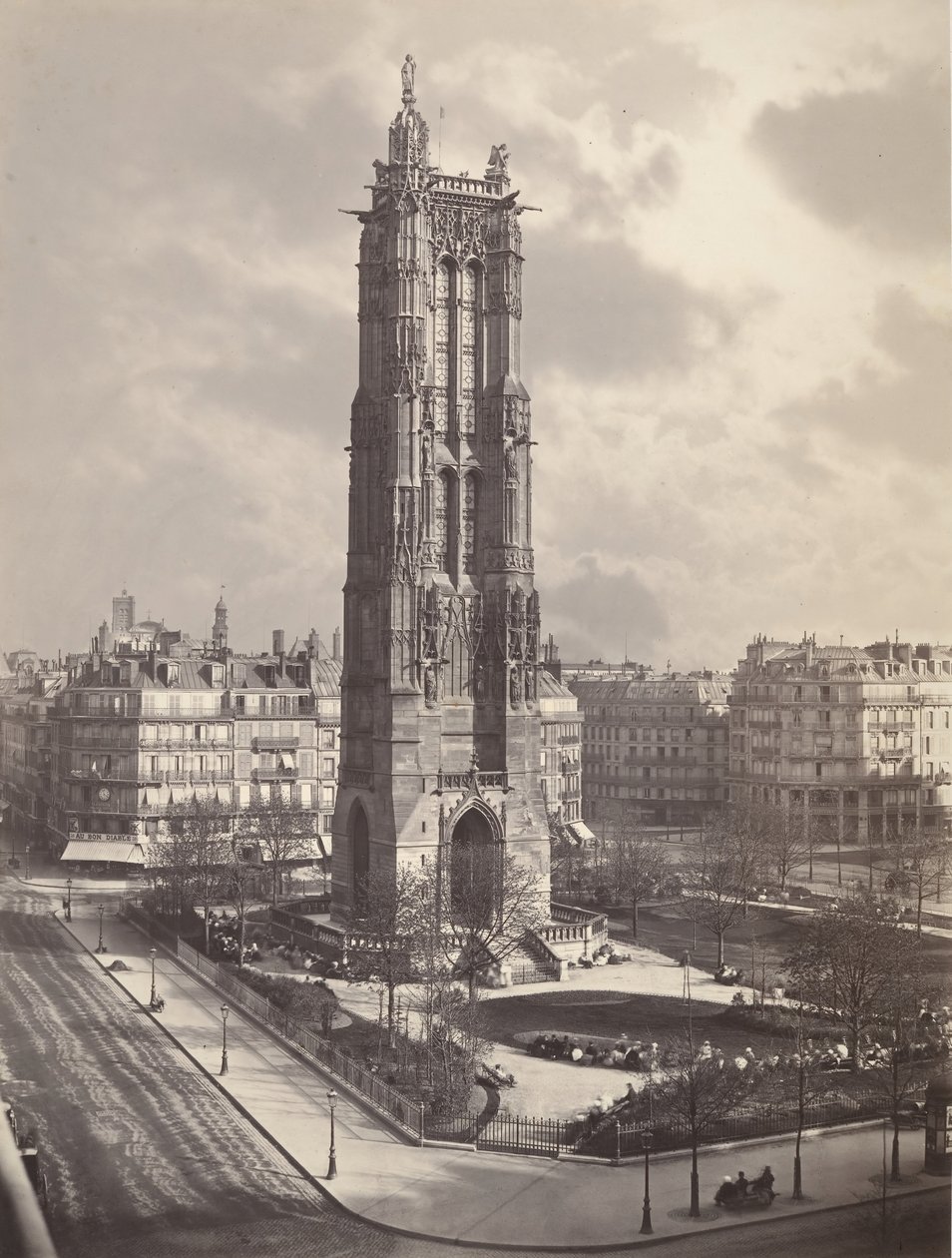 Tour St. Jacques La Boucherie Pariisissa, n. 1867. tekijältä Charles Soulier