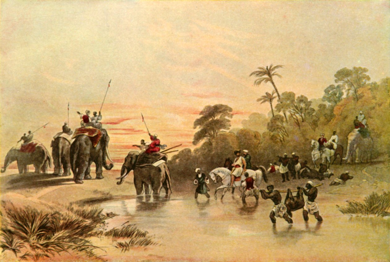 Paluu Pig-Stickingistä Intiassa, 1840-luku, 1901. tekijältä Charles Stewart Hardinge