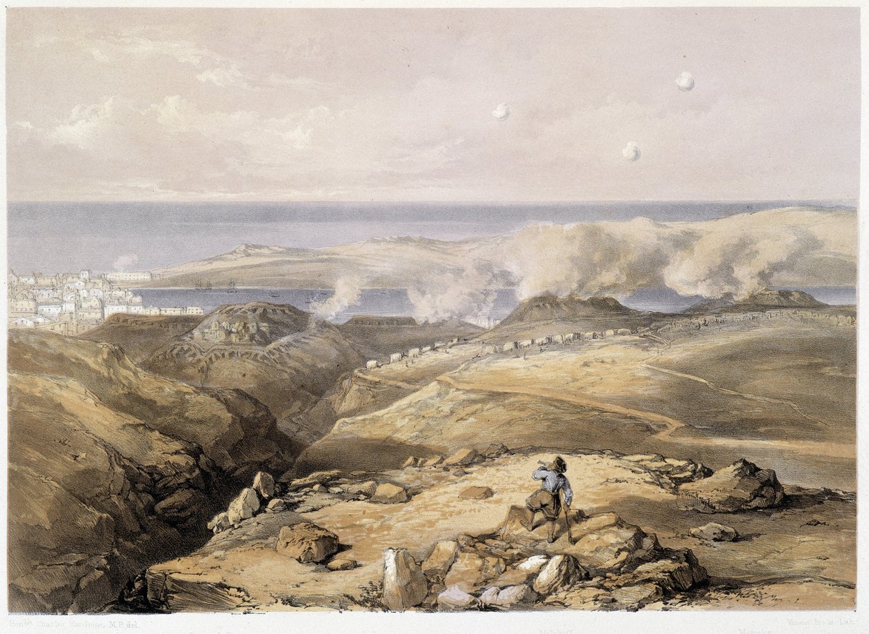Venäjän akut "" Sebastopol""" by CH.Hardinge. Litho, Vincent Brooks, d. Lontoo 1855 Henry Graves. tekijältä Charles Stewart Hardinge