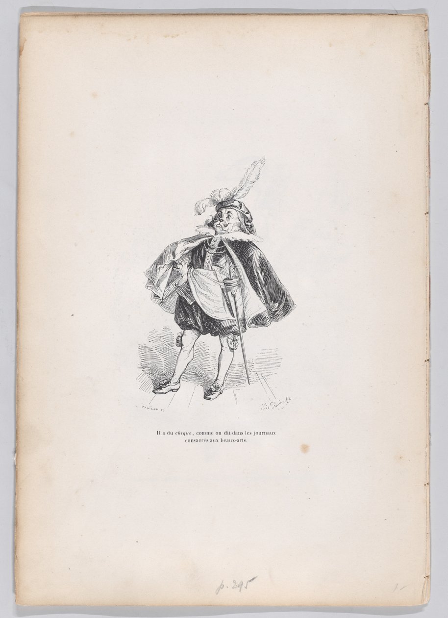Hänellä on jokainen niistä, kuten sanotaan Scen...:n kuvataiteelle omistetuissa lehdissä. 1837-47. tekijältä Charles Tamisier