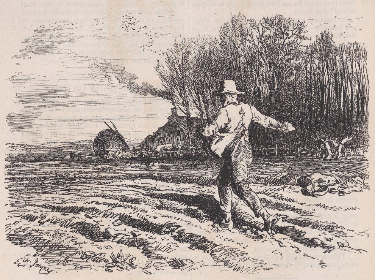 Scattering Seed, Le Magasin Pittoresque, toukokuu 1857. tekijältä Charles Tamisier