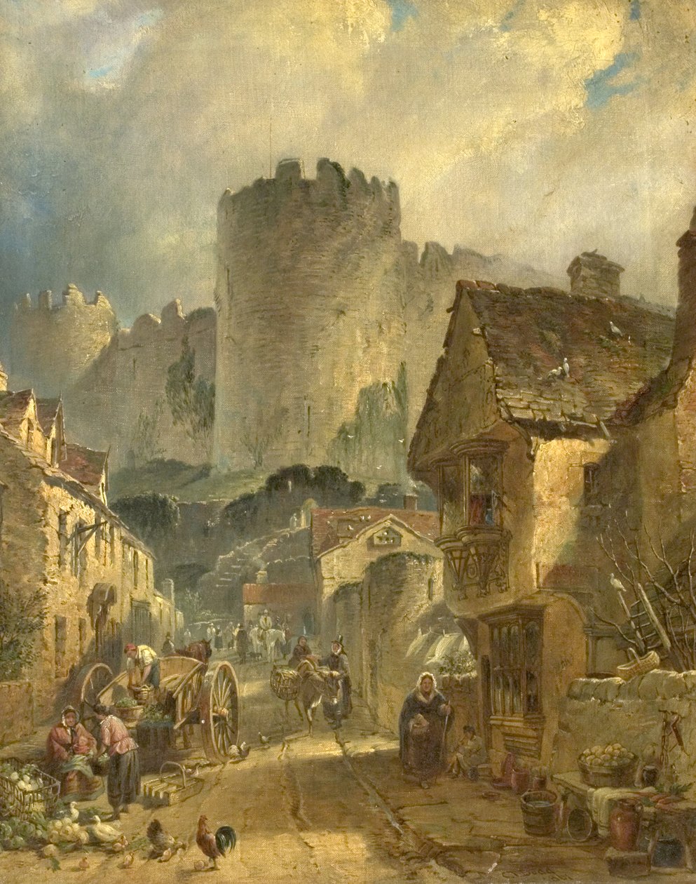 Conwayn linna, Pohjois-Wales, 1861 tekijältä Charles Tattershall I Dodd