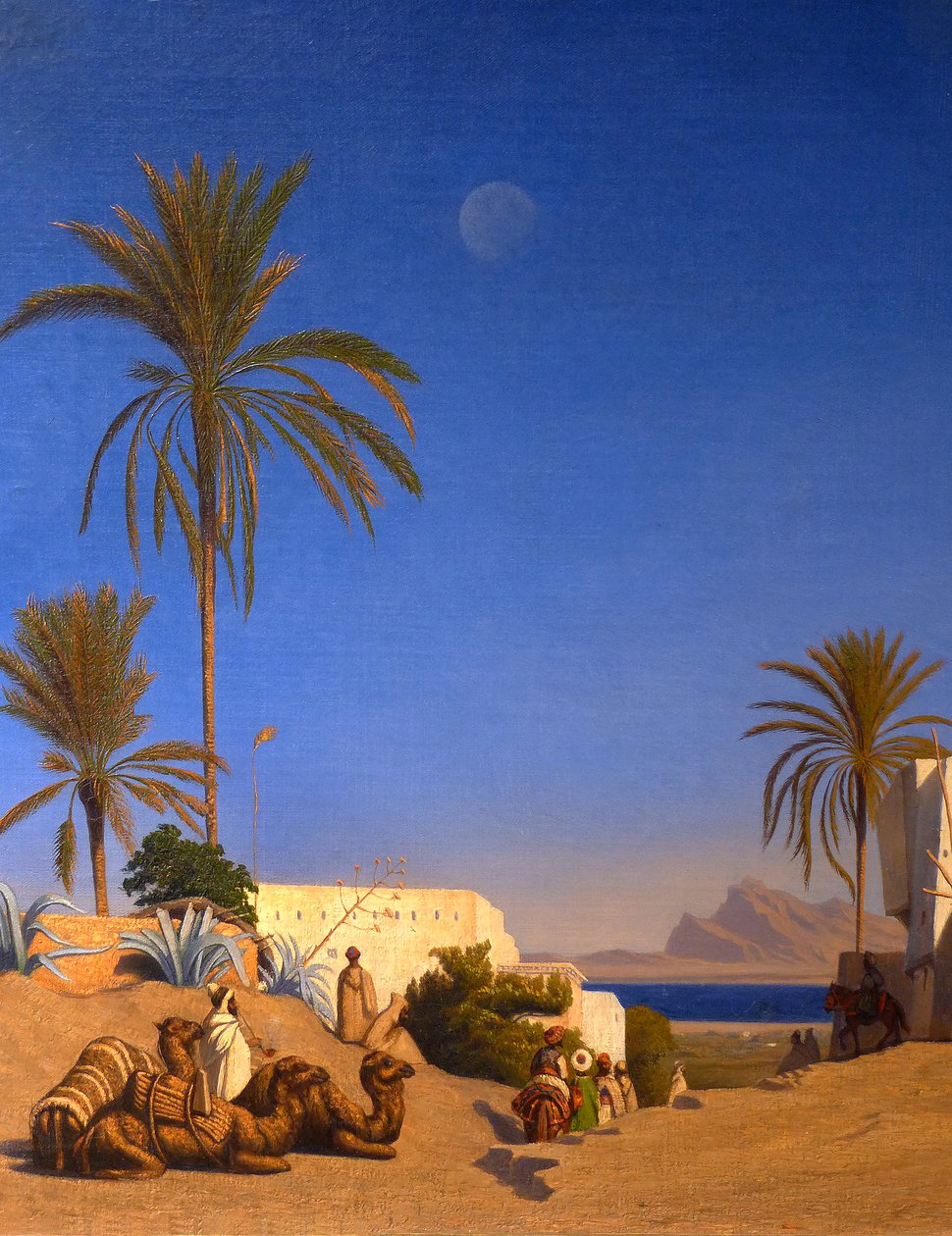 Algerian maisema (yksityiskohta) tekijältä Charles Theodore (1814 88) Frere