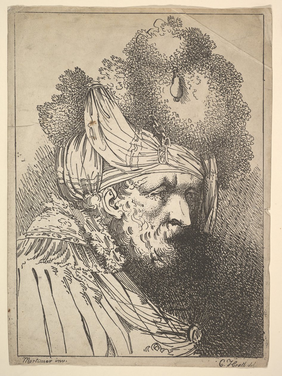 Oriental Head, n. 1803. tekijältä Charles Theodosius Heath