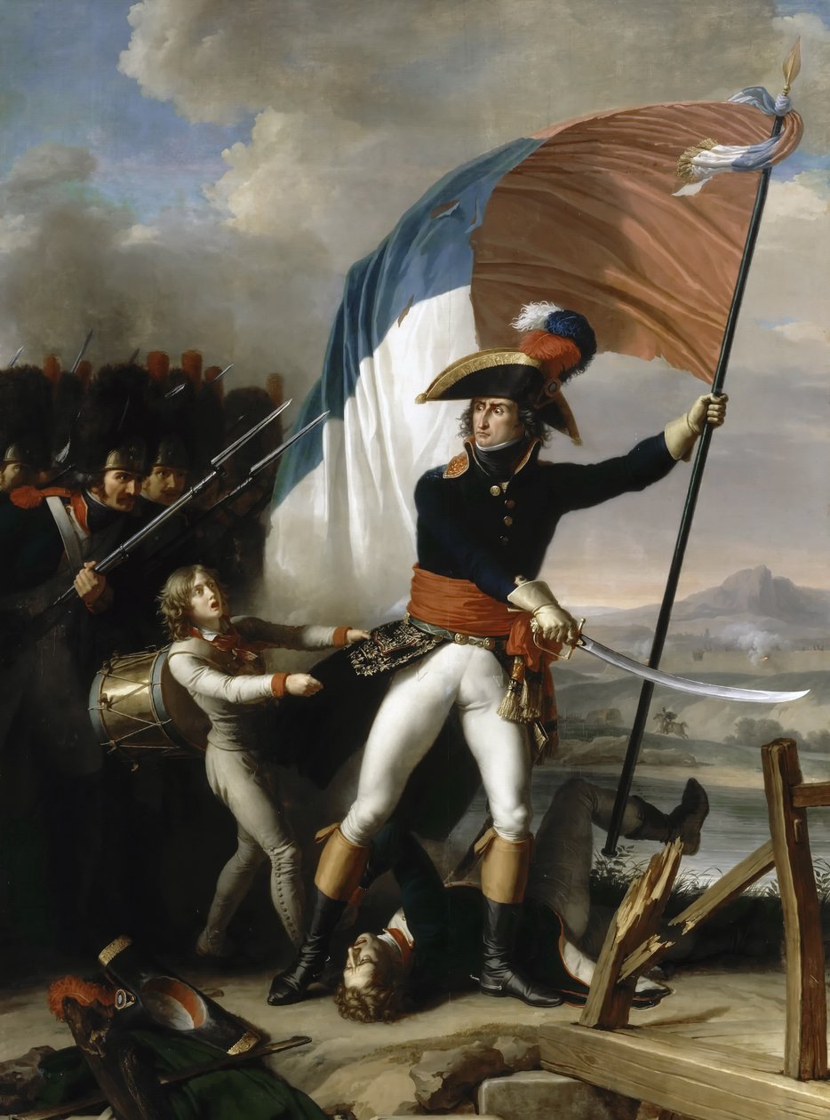 Kenraali Augereau Pont dArcolessa 15. marraskuuta 1796 tekijältä Charles Thevenin