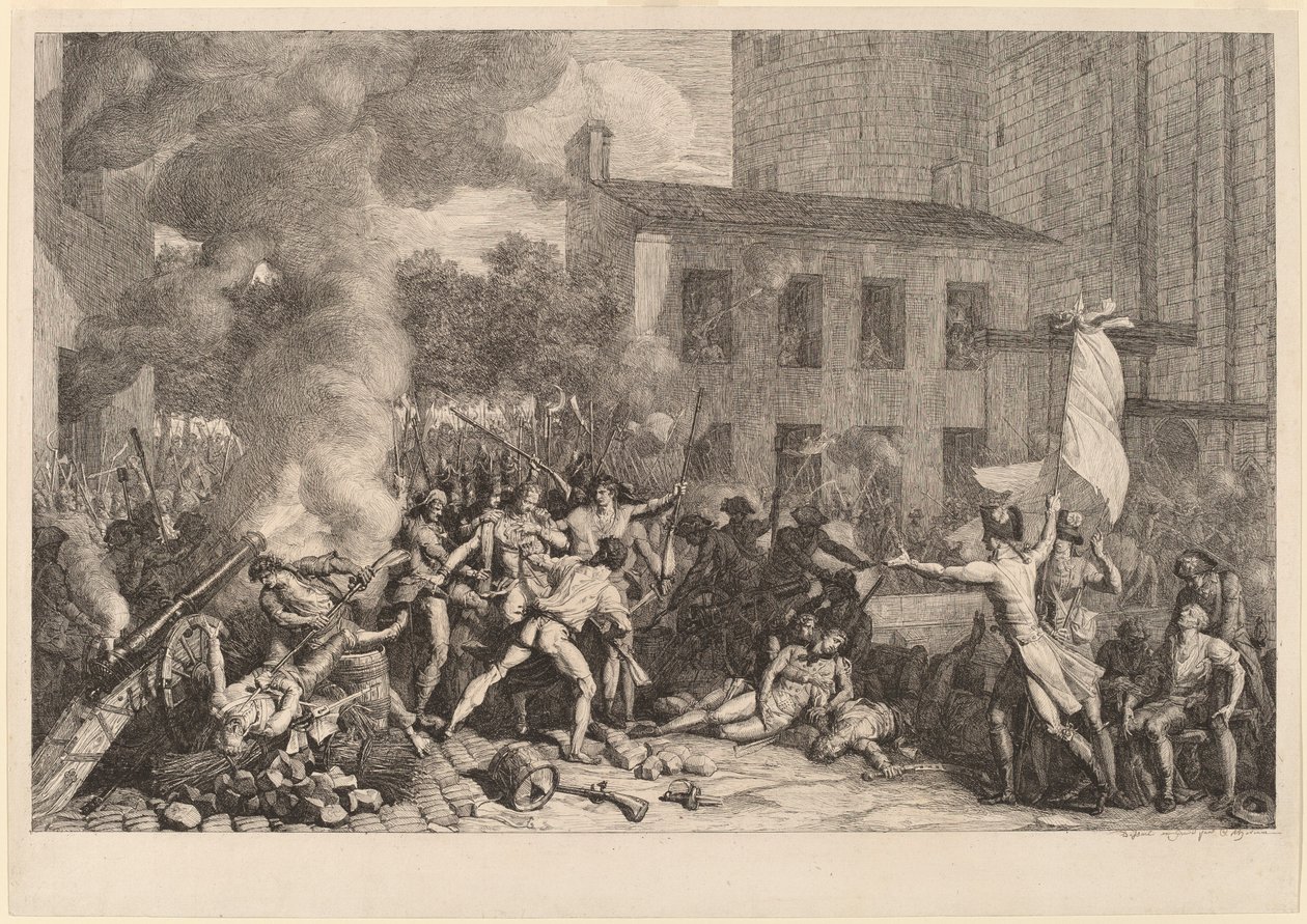 Bastillen myrsky 14. heinäkuuta 1789 tekijältä Charles Thevenin