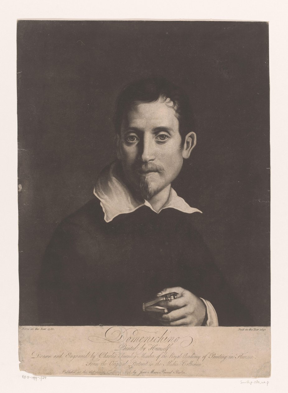 Portretti van Domenichino Domenichino (otsikko esineessä) tekijältä Charles Townley