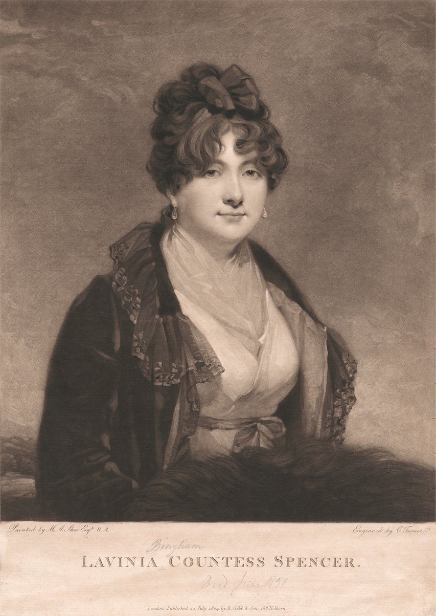 Lavinia Bingham, Spencerin kreivitär tekijältä Charles Turner
