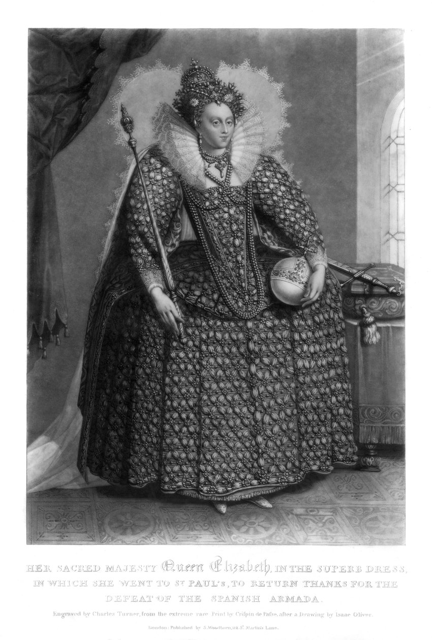 Kuningatar Elisabet I, 1816. tekijältä Charles Turner
