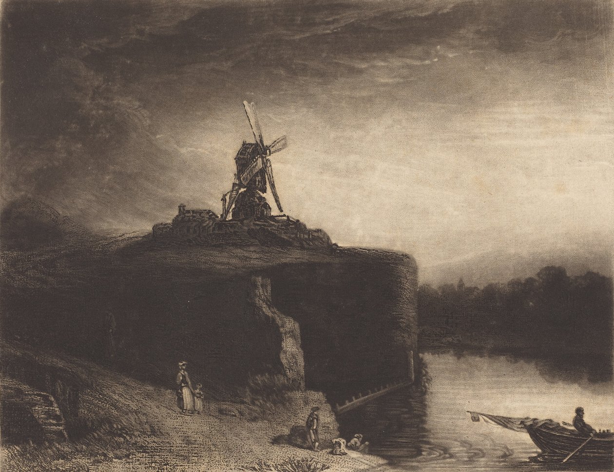 The Mill, julkaistu 1823. tekijältä Charles Turner