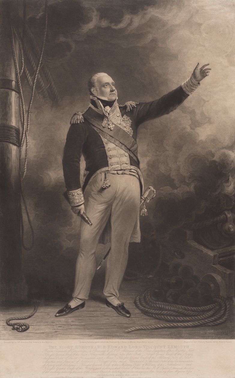 Oikea, arvoisa Edward Lord varakreivi Exmouth tekijältä Charles Turner