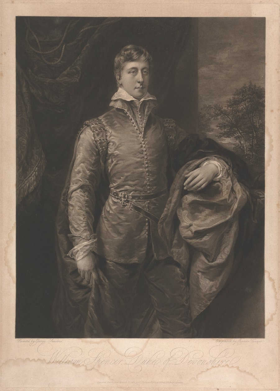 William Spencer, Devonshiren herttua tekijältä Charles Turner
