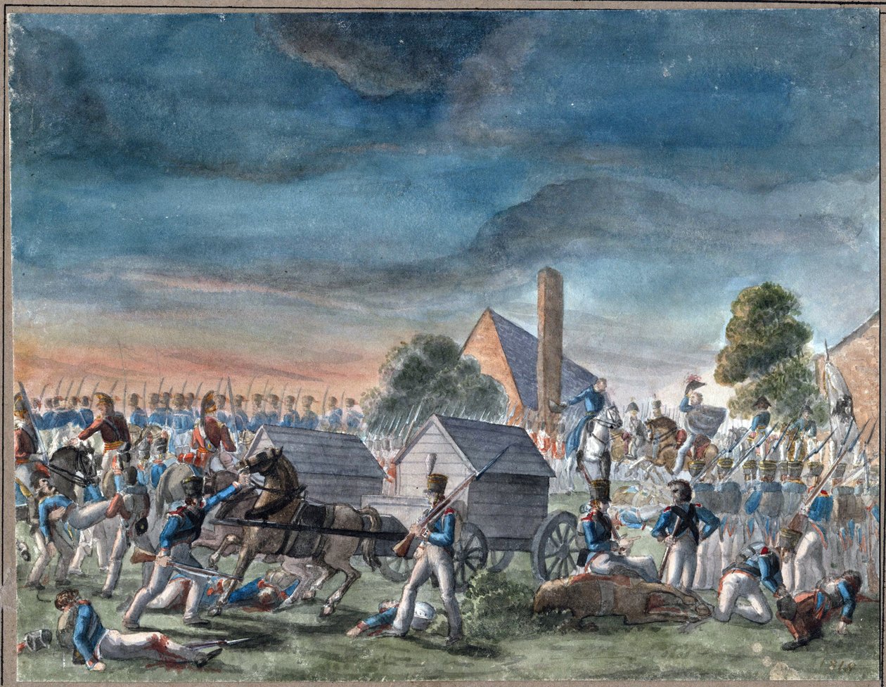 Wellingtonin herttuan ja prinssi Bluecherin tapaaminen tekijältä Charles Turner Warren