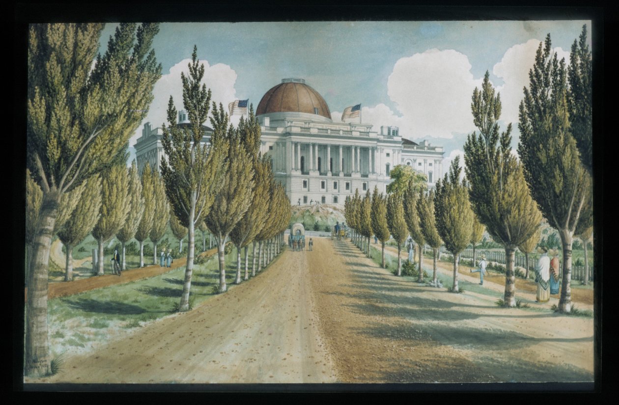 Näkymä Capitolille tekijältä Charles W. Burton