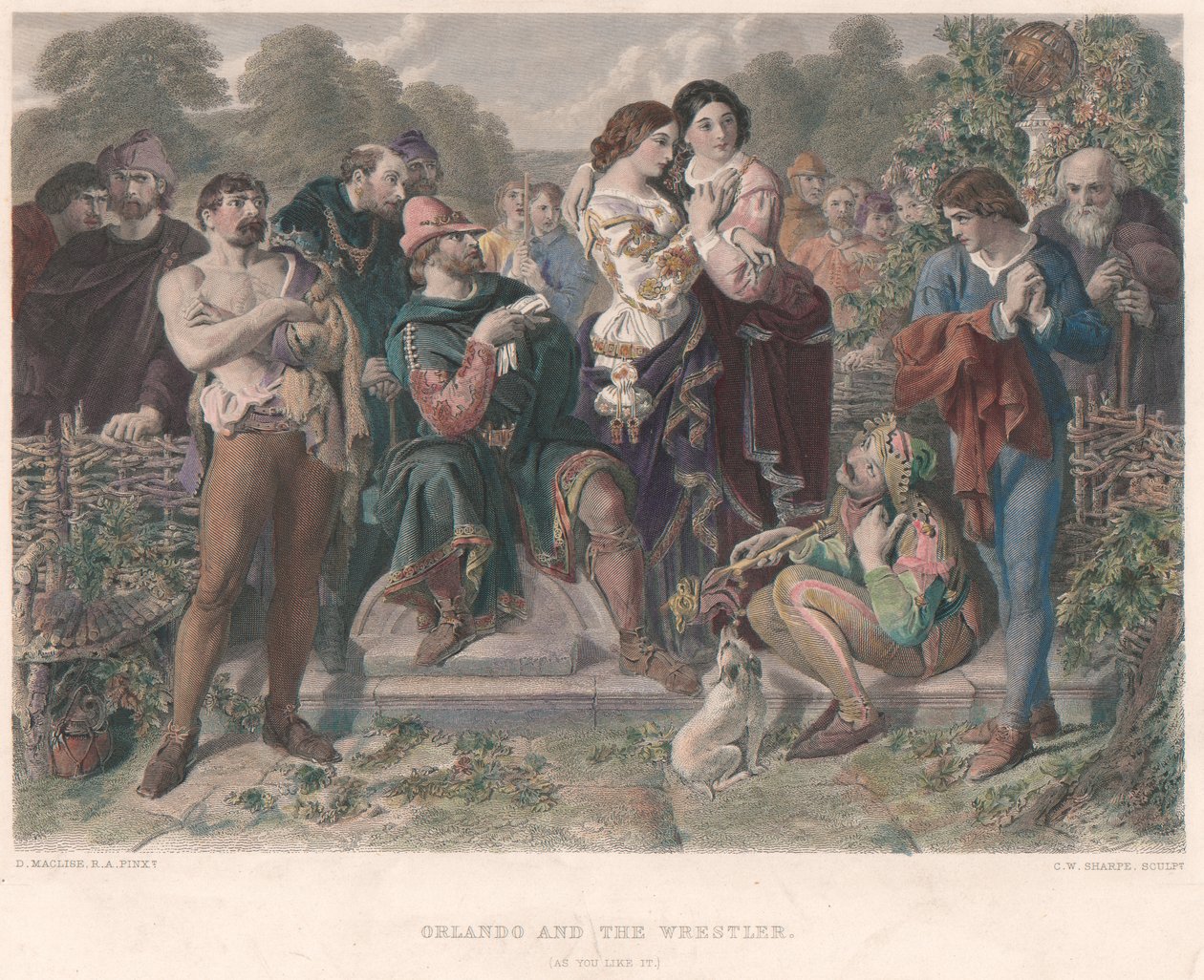 Orlando and the Wrestler - "As You Like It" tekijältä Charles W. Sharpe