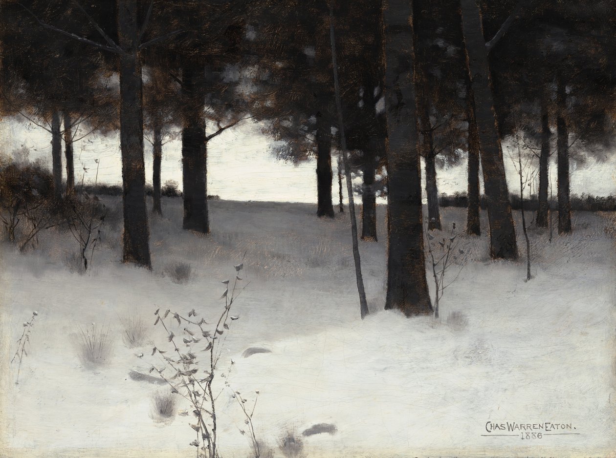 Woods in Winter, 1886. tekijältä Charles Warren Eaton