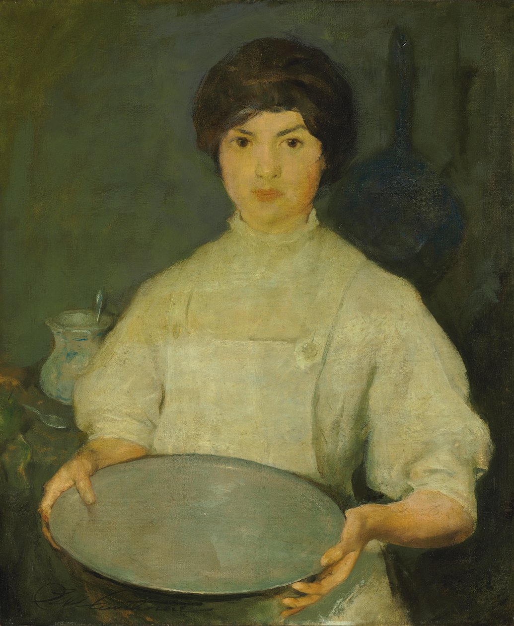 Tyttö pannulla (öljy kankaalle) tekijältä Charles Webster Hawthorne