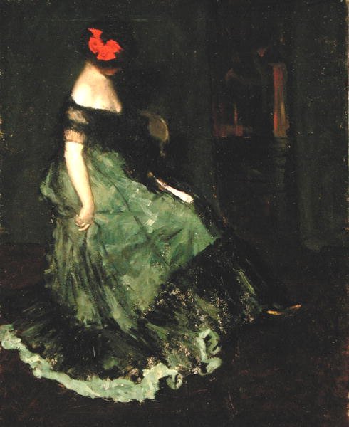 Punainen jousi, n. 1902 (öljy kankaalle) tekijältä Charles Webster Hawthorne