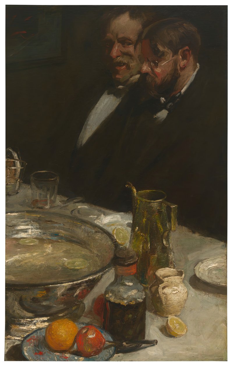 Tarina Ruokailijat, Pöydän nautinnot, 1898. tekijältä Charles Webster Hawthorne