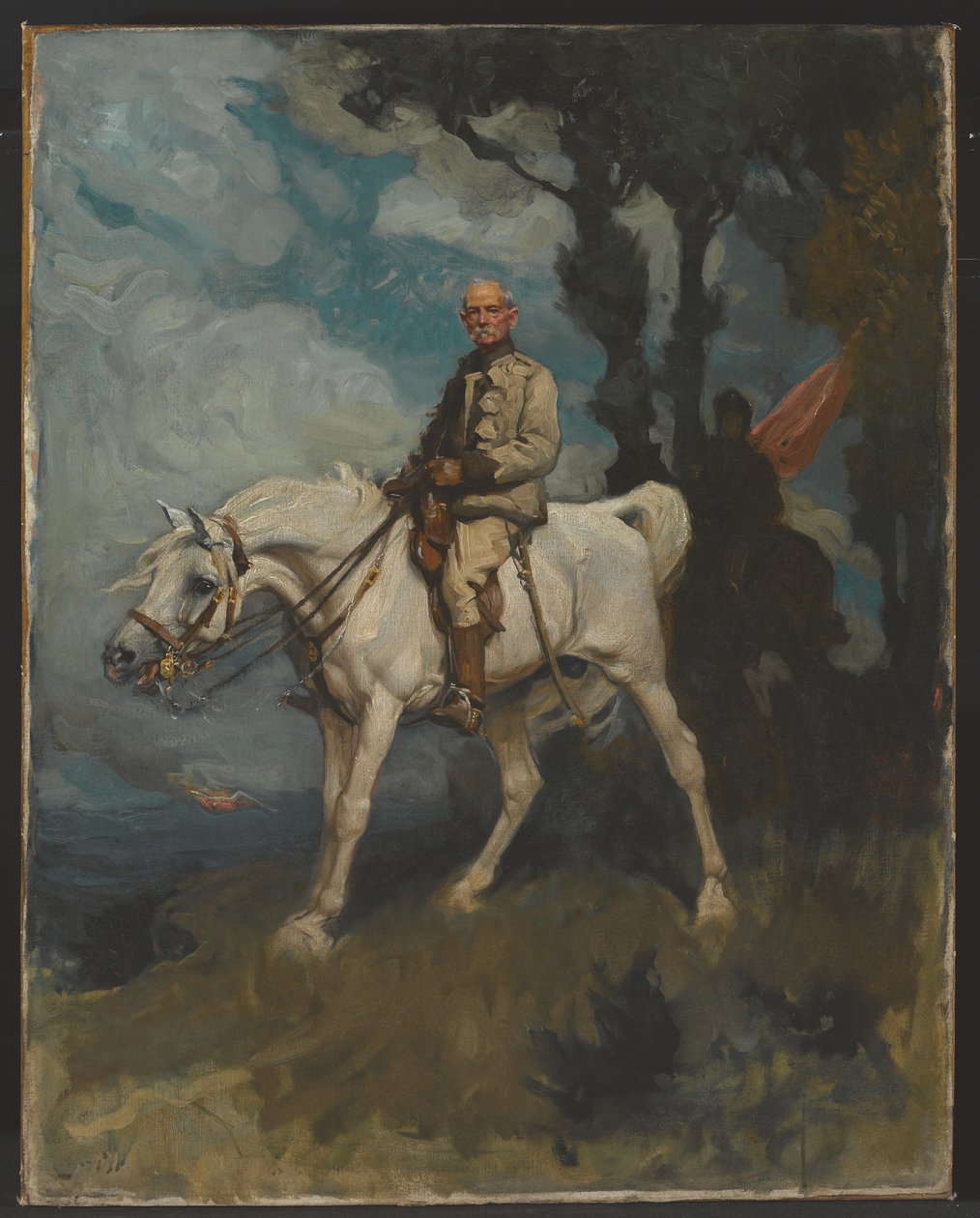Kenraali Sir Frederick Sleigh Roberts hevosella Vonolel, 1894 tekijältä Charles Wellington Furse