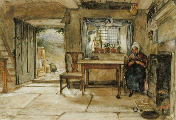 Mökin sisustus tekijältä Charles West Cope