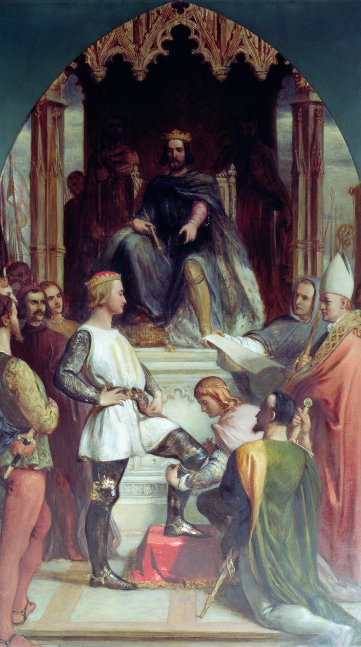 Edward Musta prinssi (1330-76) tekijältä Charles West Cope