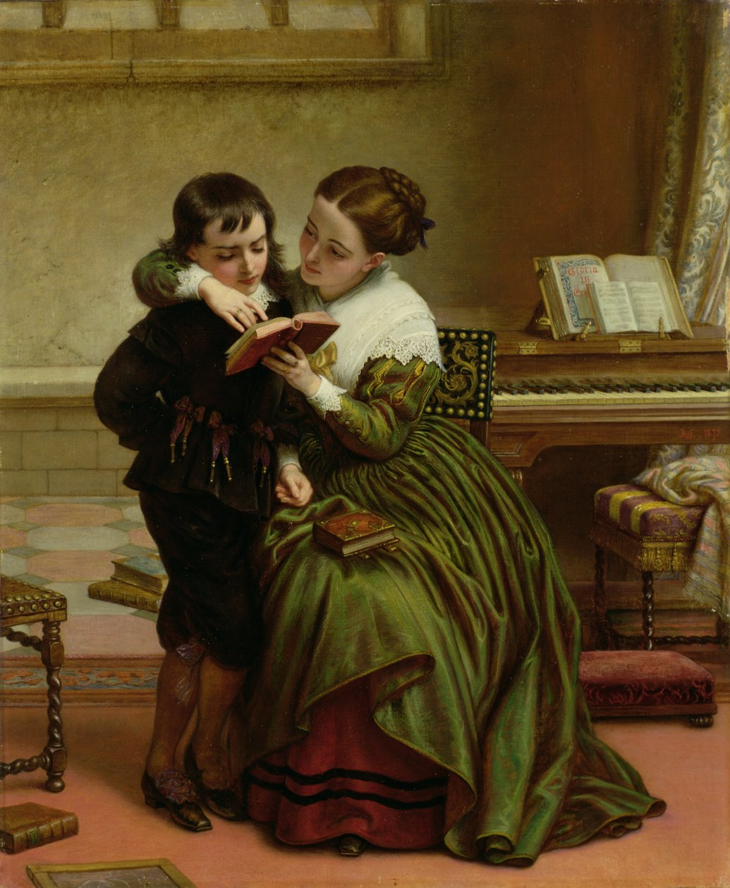 George Herbert ja hänen äitinsä tekijältä Charles West Cope