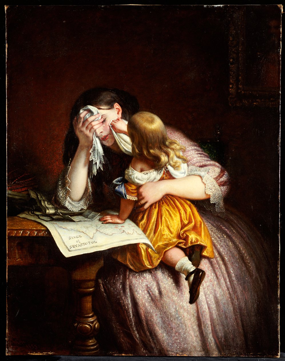Uutisia Sebastapolista, 1875 tekijältä Charles West Cope