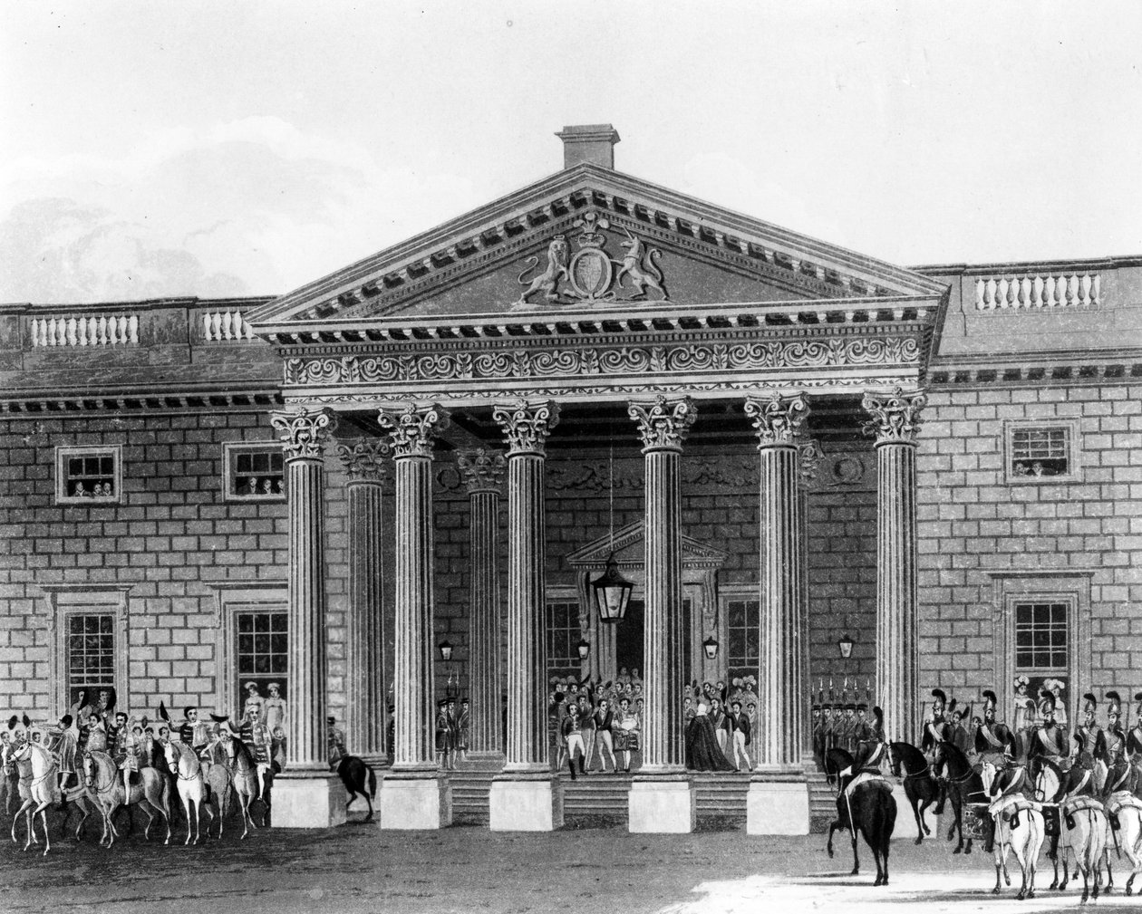 Yrjö IV:n kruunajaiset Carlton Housessa, Robert Havell II:n kaiverrus, 1824. tekijältä Charles Wild