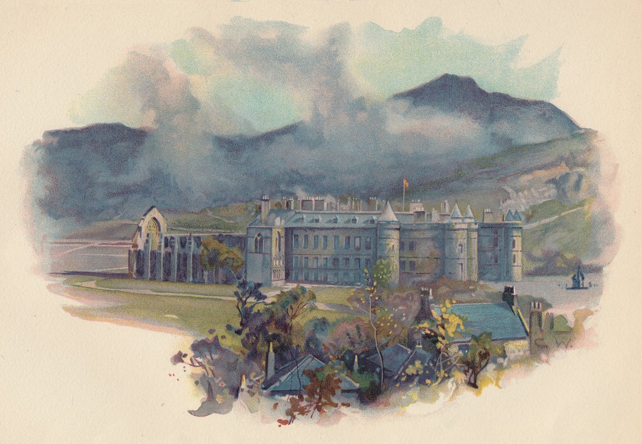 Holyroodin palatsi, 1890 tekijältä Charles Wilkinson