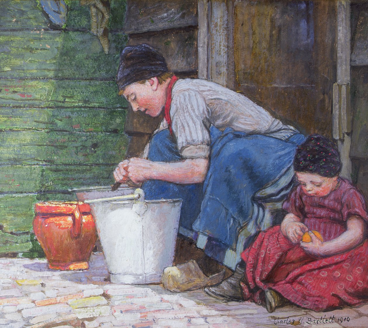 Aurinkoinen kulma Hollannissa tekijältä Charles William Bartlett