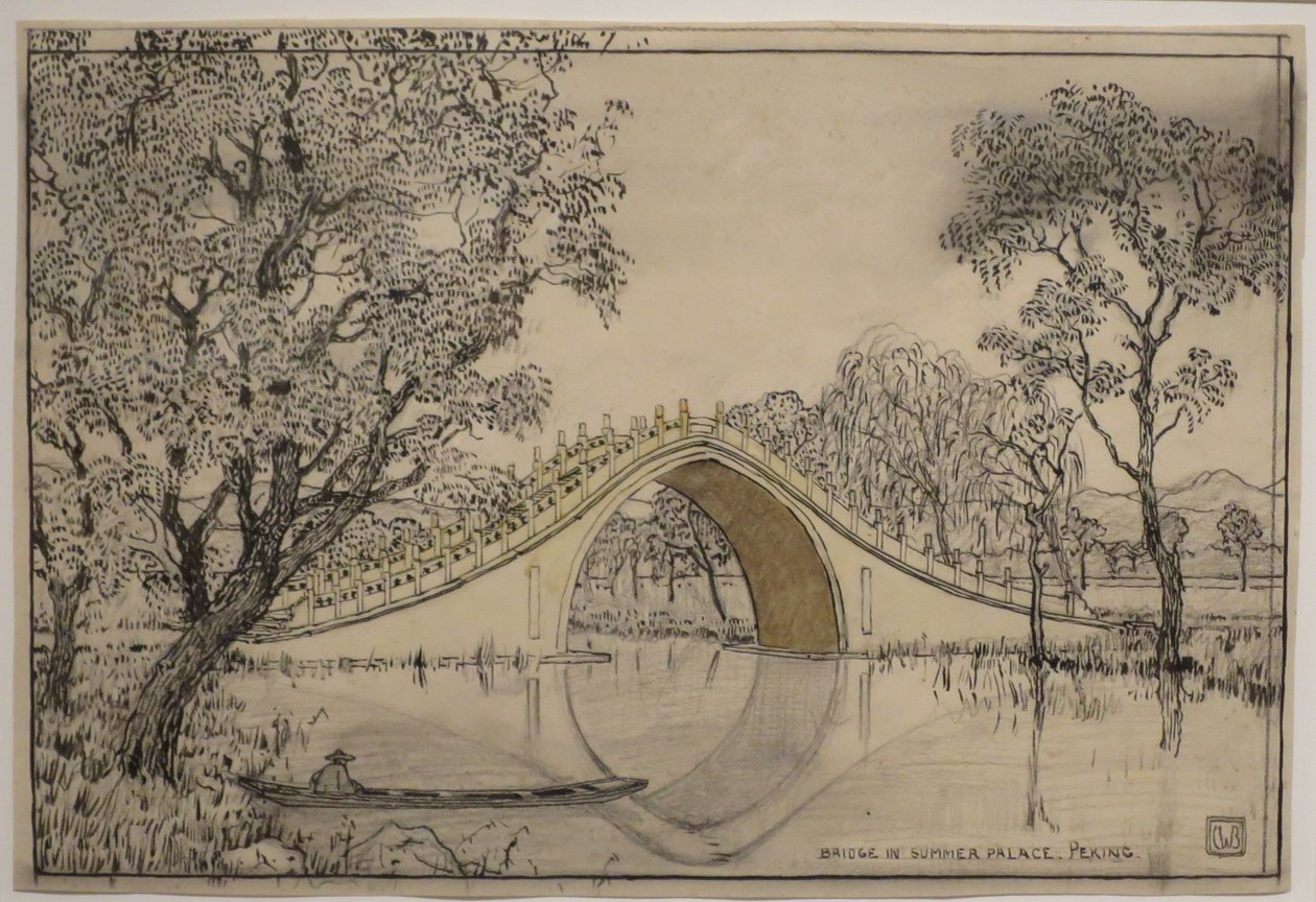 Charles W. Bartlettin "Kesäpalatsin silta, Peking", HMA 28113. tekijältä Charles William Bartlett