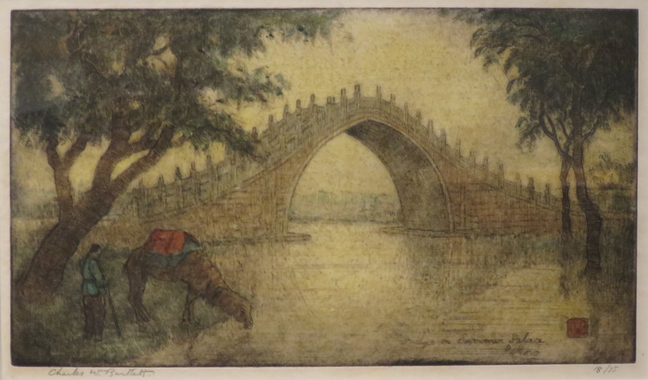 Charles W. Bartlettin "Kesäpalatsin silta, Peking", HMA 28531. tekijältä Charles William Bartlett