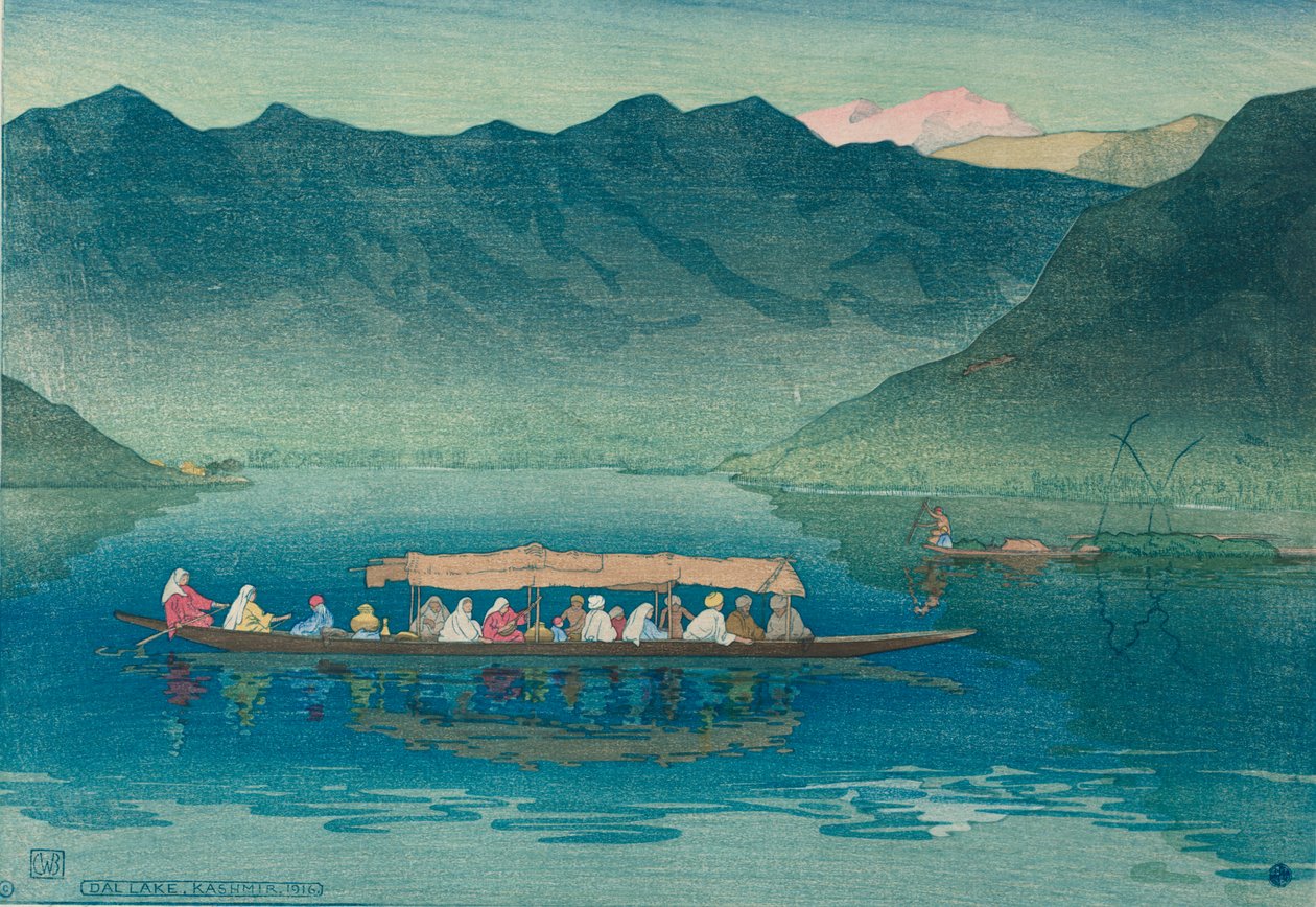 Dal Lake, Kashmir tekijältä Charles William Bartlett
