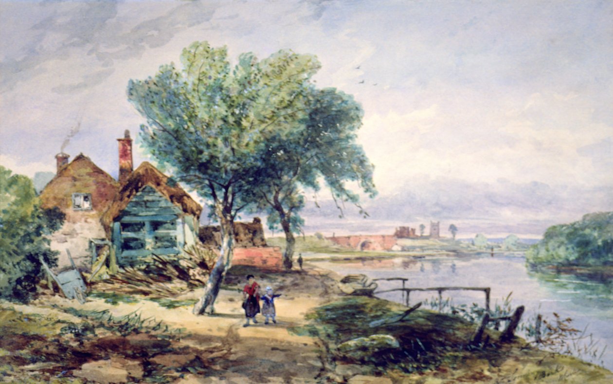 Näkymä Thamesille lähellä Sonningia tekijältä Charles William Carter