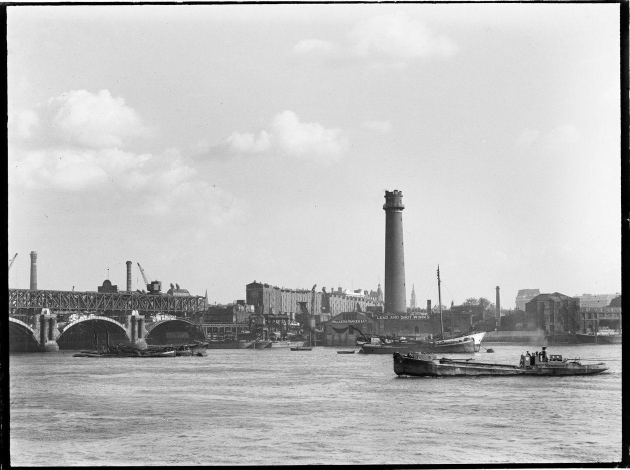 Shot Tower ja Lead Works, Belvedere Road, Lambeth, Greater London Authority, 1936. tekijältä Charles William Prickett