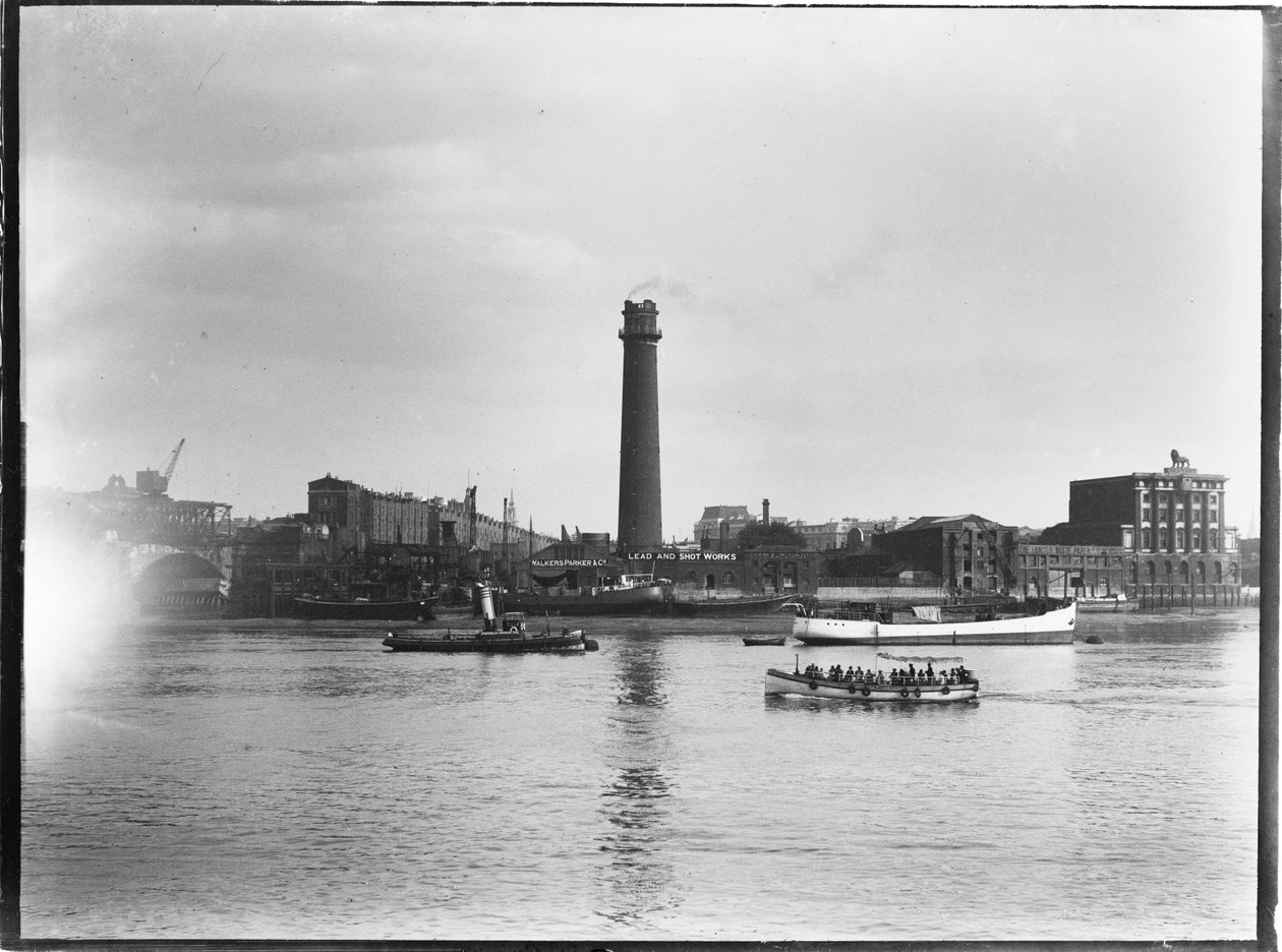 Shot Tower ja Lead Works, Belvedere Road, Lambeth, Greater London Authority, 1936. tekijältä Charles William Prickett