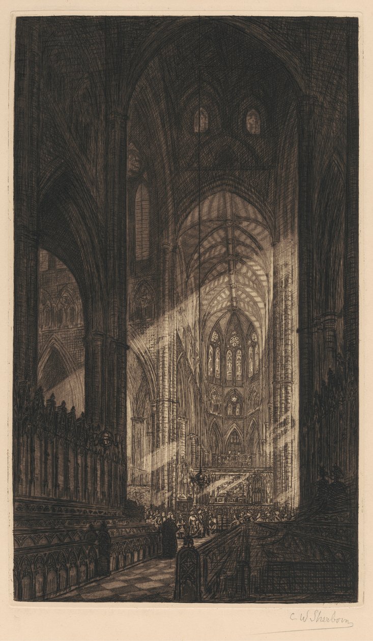 Westminster Abbey tekijältä Charles William Sherborn