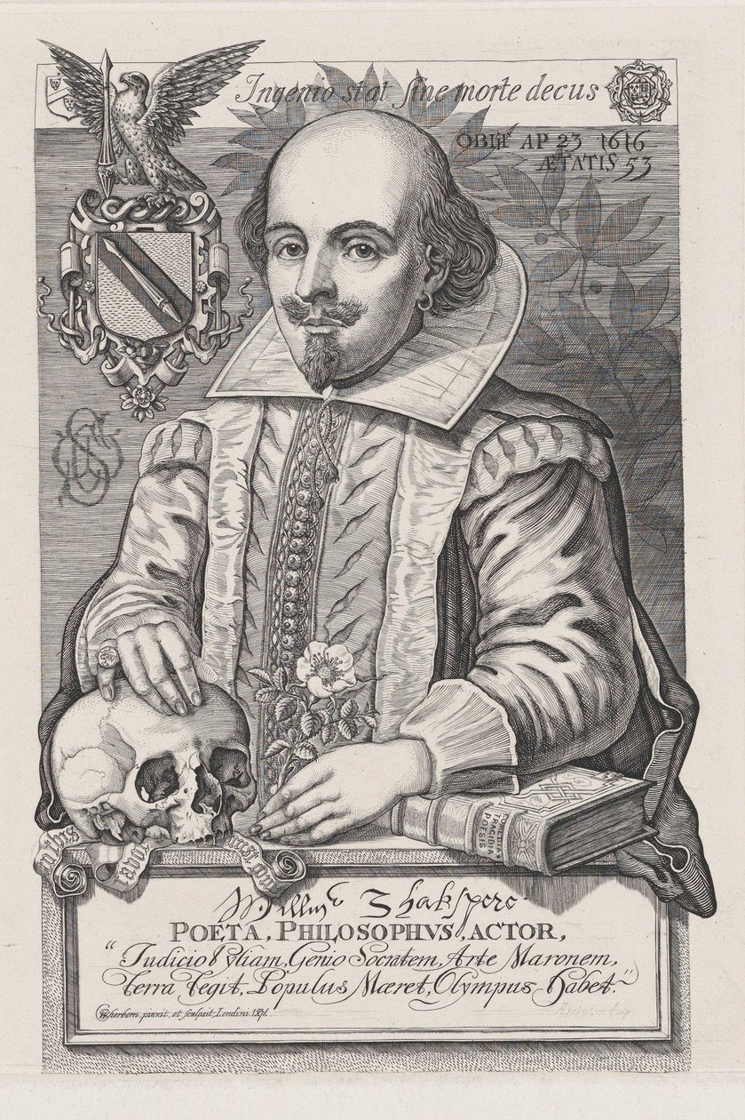 William Shakespeare, 1876. tekijältä Charles William Sherborn