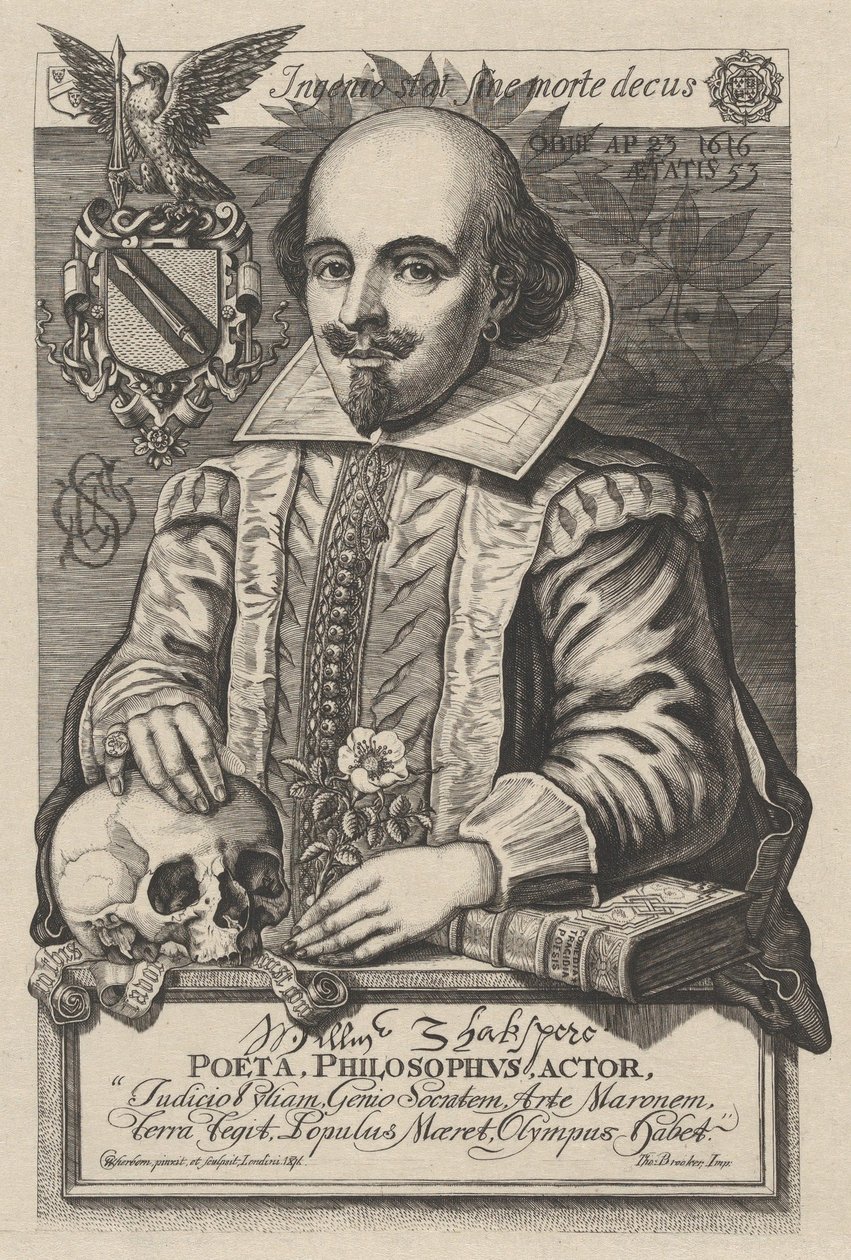 William Shakespeare, 1876. tekijältä Charles William Sherborn